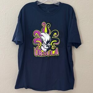 Women’s Disney Parks Tshirt, Ursula, Size XL, Navy Blue